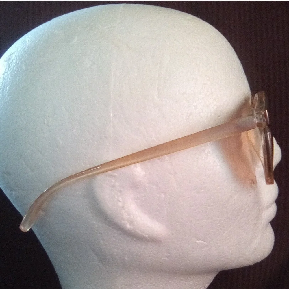 Foster Grant Tatiana SR0223 Round Two Tone Brown Peach Gradient Sunglasses